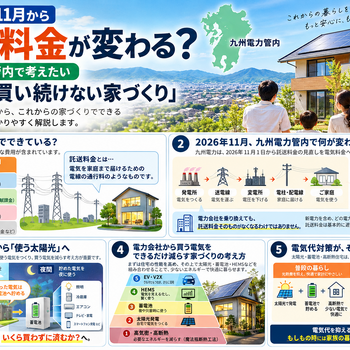 太宰府市・筑紫野市・小郡市・朝倉郡近郊の市町村の方へ『2026年11月から電気料金が変わる？』