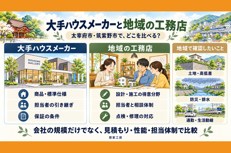 大手と地域工務店の比較ポイント