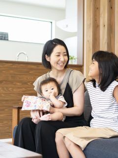 ソファで休憩